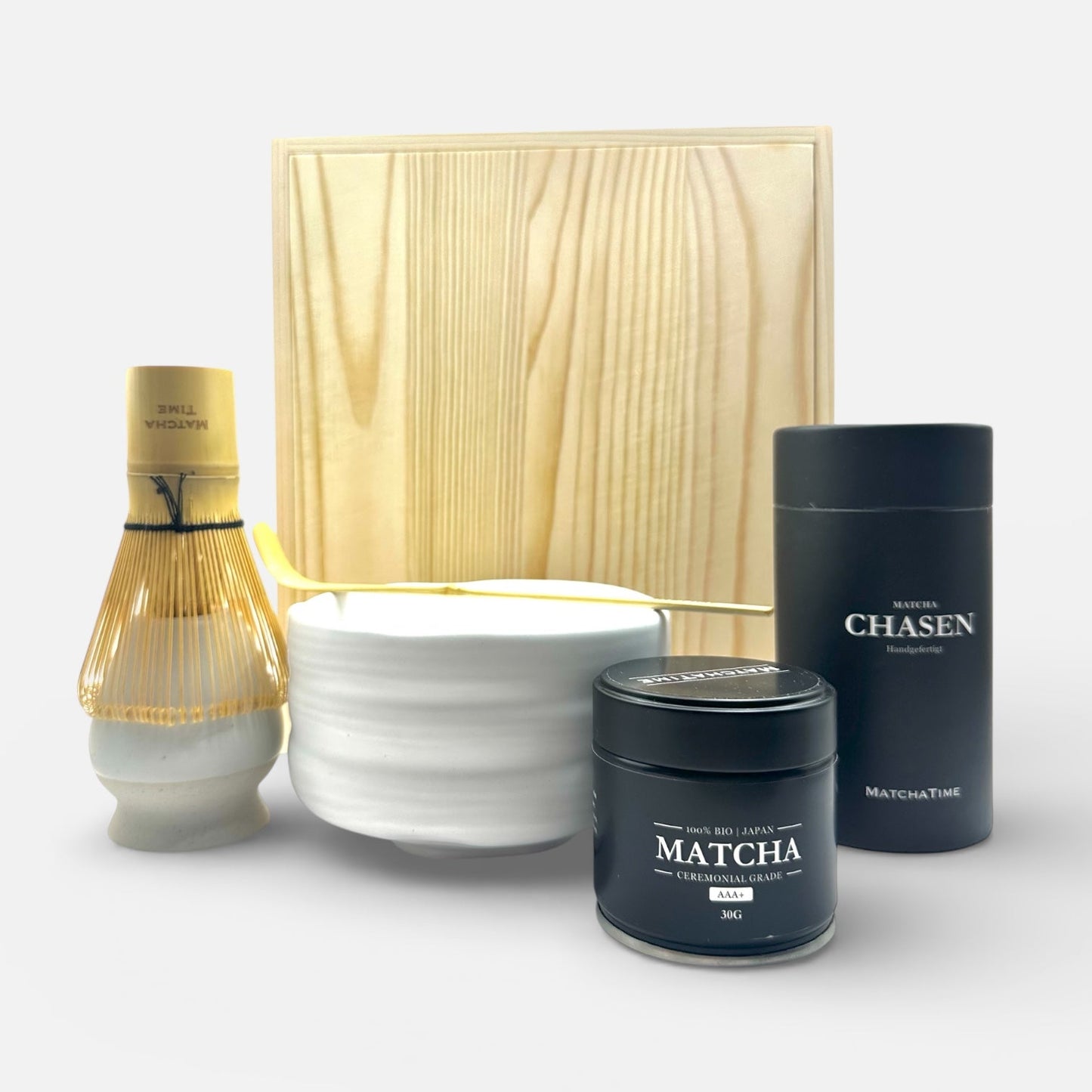 Premium Matcha Set in Holzbox (AAA+ Ceremonial Grade, 30g) - MatchaTime