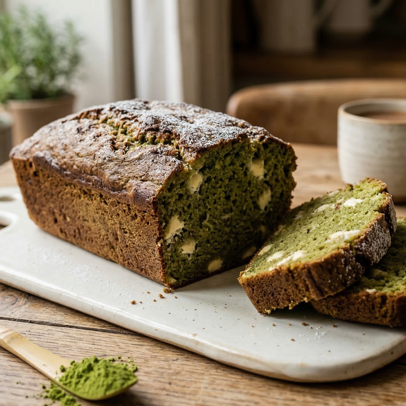 Pane alla banana Matcha