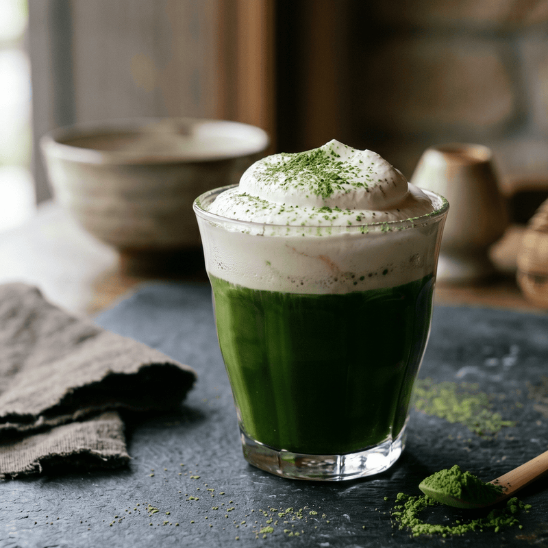 Matcha con panna