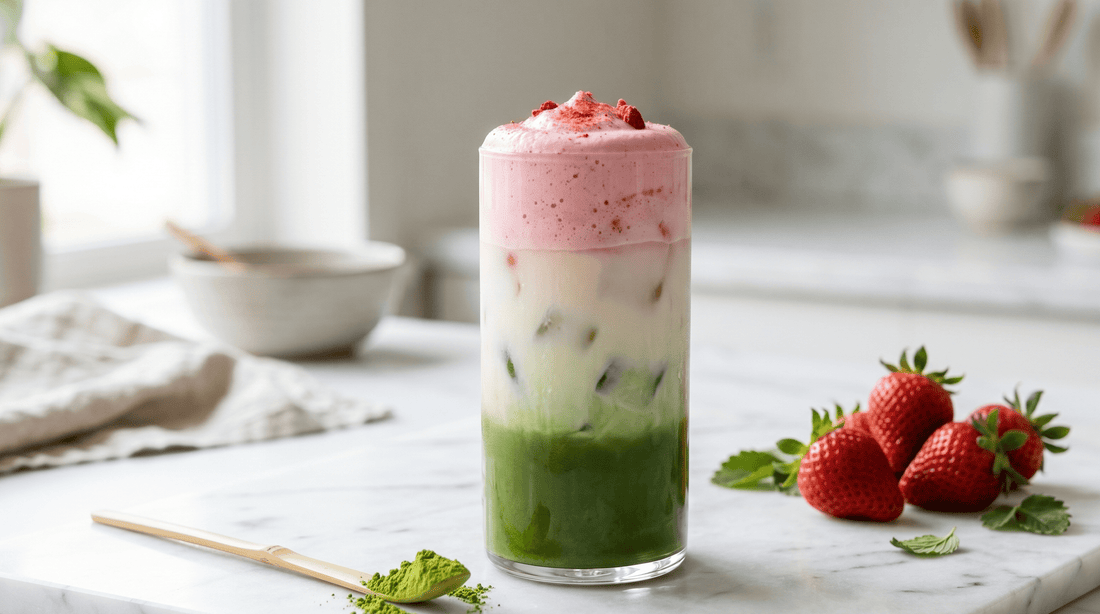 Strawberry Matcha Cold Foam - MatchaTime